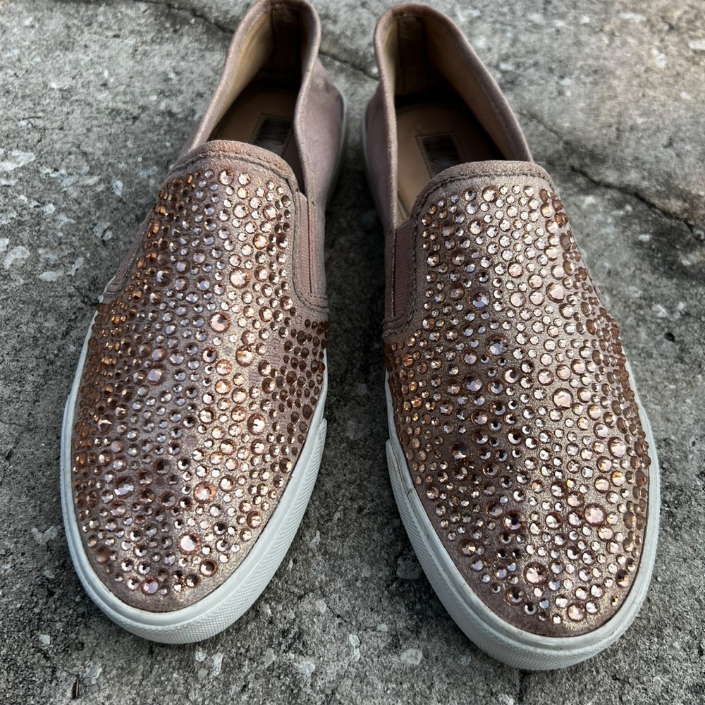 INC International Concepts Sparkling Pink Slip-On Sneakers